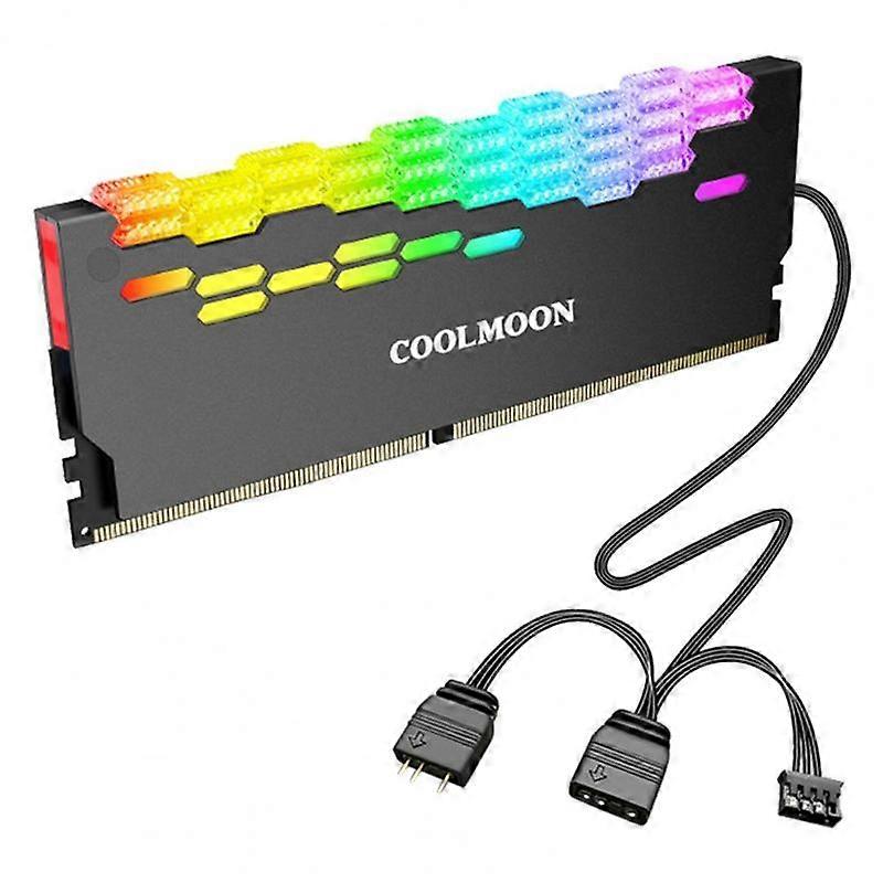 Ra-2 Ram Cooler High Efficiency 5v Argb Memory Module Heat Sink Light Effect Desktop Computer Memory Cooler Accessories