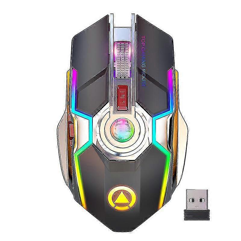 Computer Wireless Mouse,color Backlight Games Light Up Rgb Pc Mice