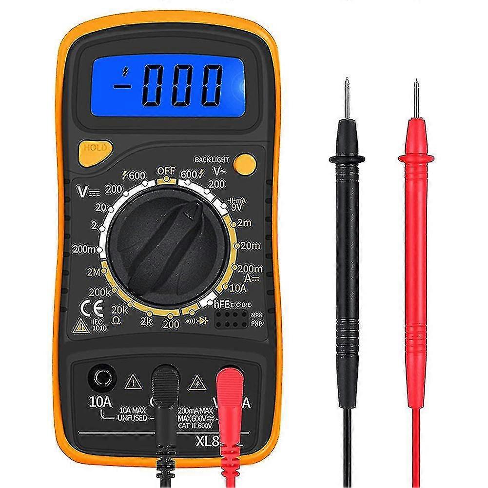 Digital Multimeter Voltmeter Tester Multi Meter Backlight Lcd Measurement Tool Electronic Test Mete