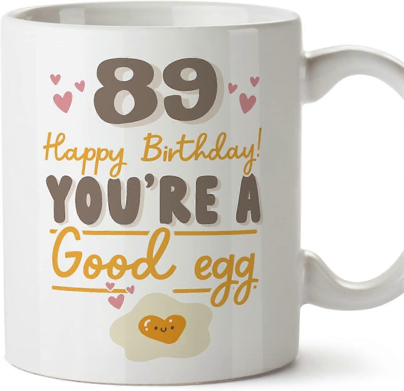 89バースデーマグカップお誕生日おめでとうあなたは良い卵面白いアニバーサリープレゼント11オンス
