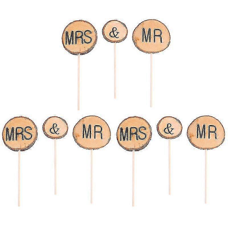 9pcs Wedding Cake Topper