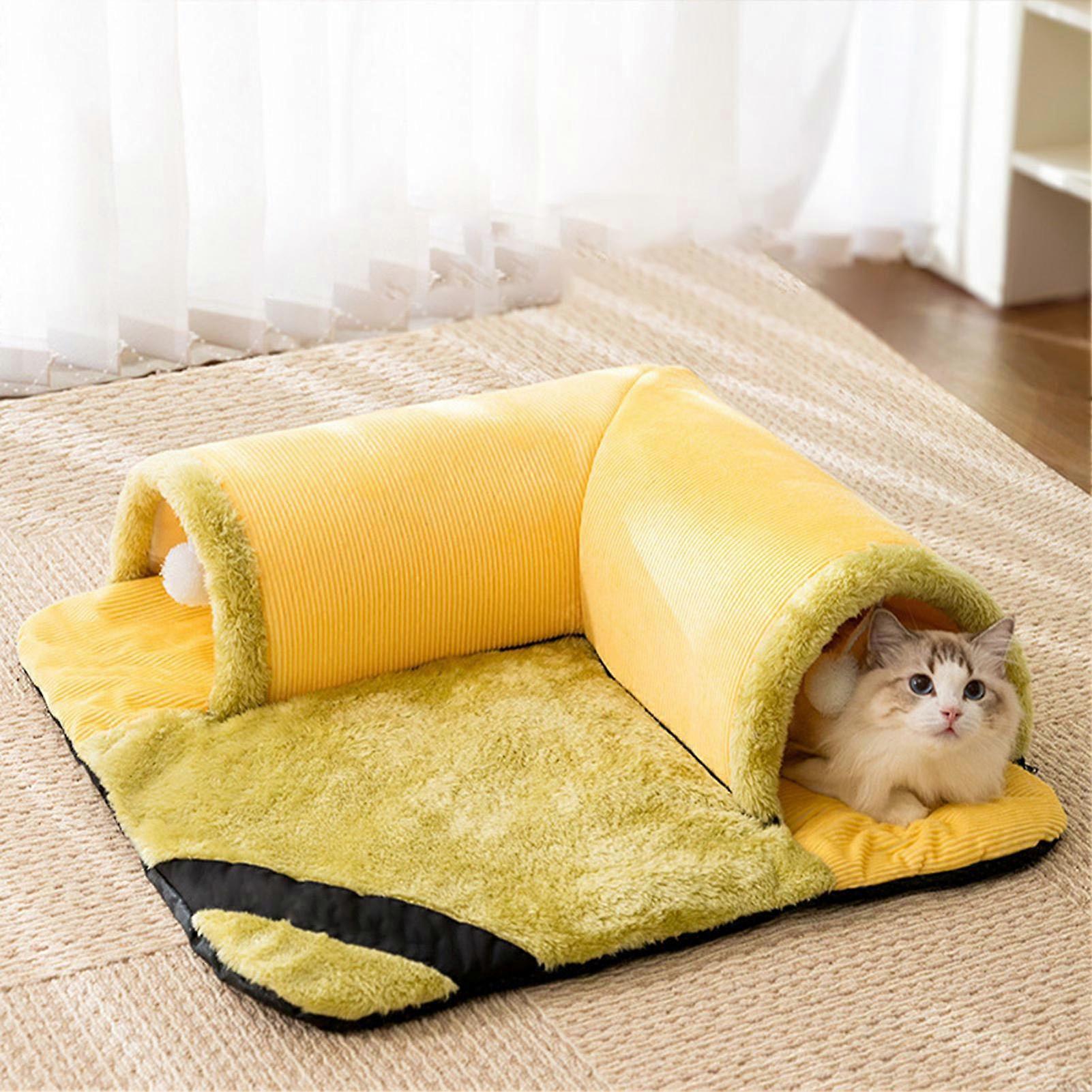 Creative Pet Tunnel Bed Thickened Skin-friendly Comfortable Cat Bed for Pet Mat Cat Small Dogs Accessories