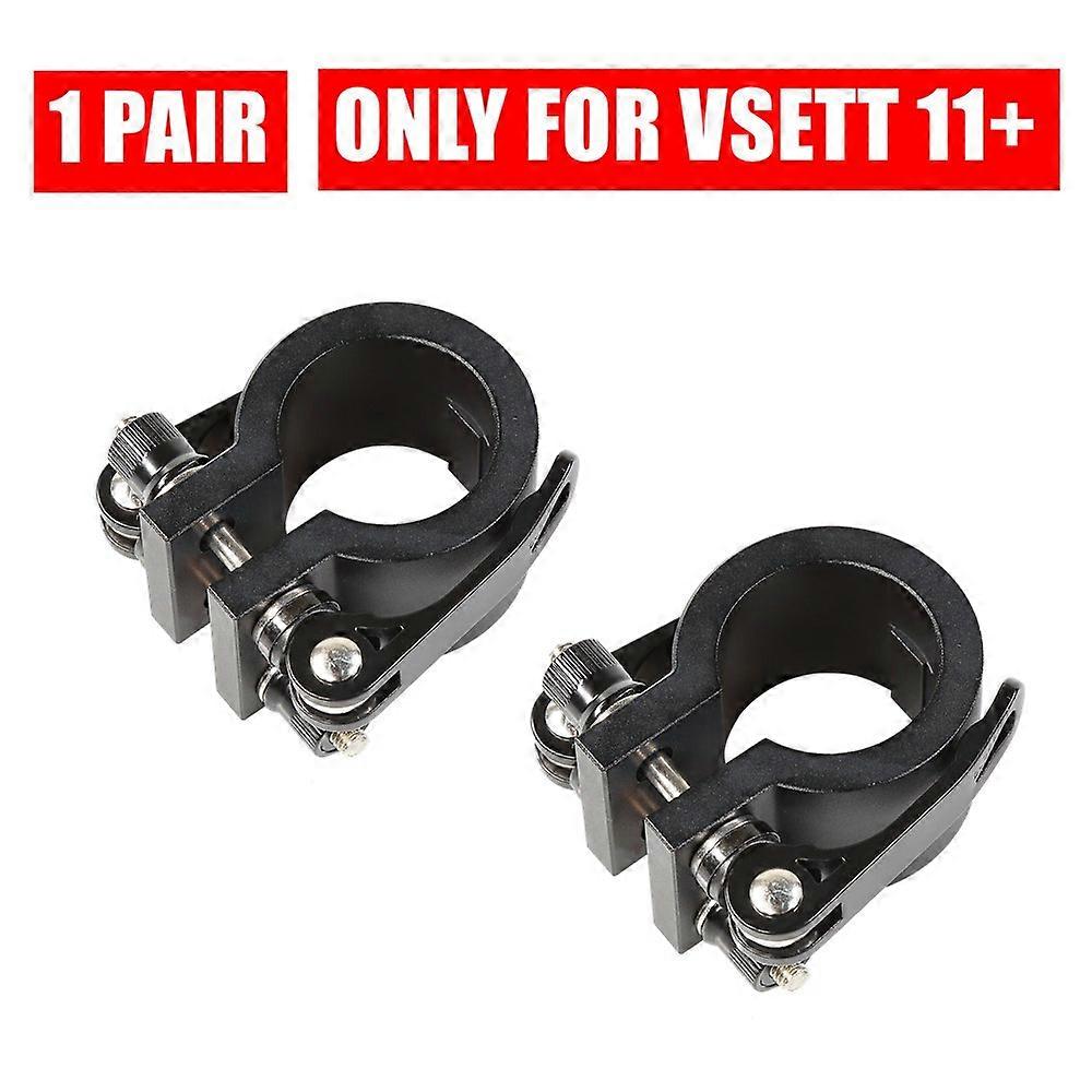 11 +電動スクーター専用のアップグレードされた折りたたみクランプ垂直ステムの頑丈なロックステアリングロッドのフープ強化