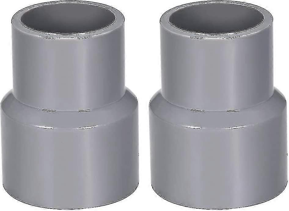 40mm X 32mm Pvc Pipe Reducer Fitting Coupling Hub Dwv Gray 2pcs