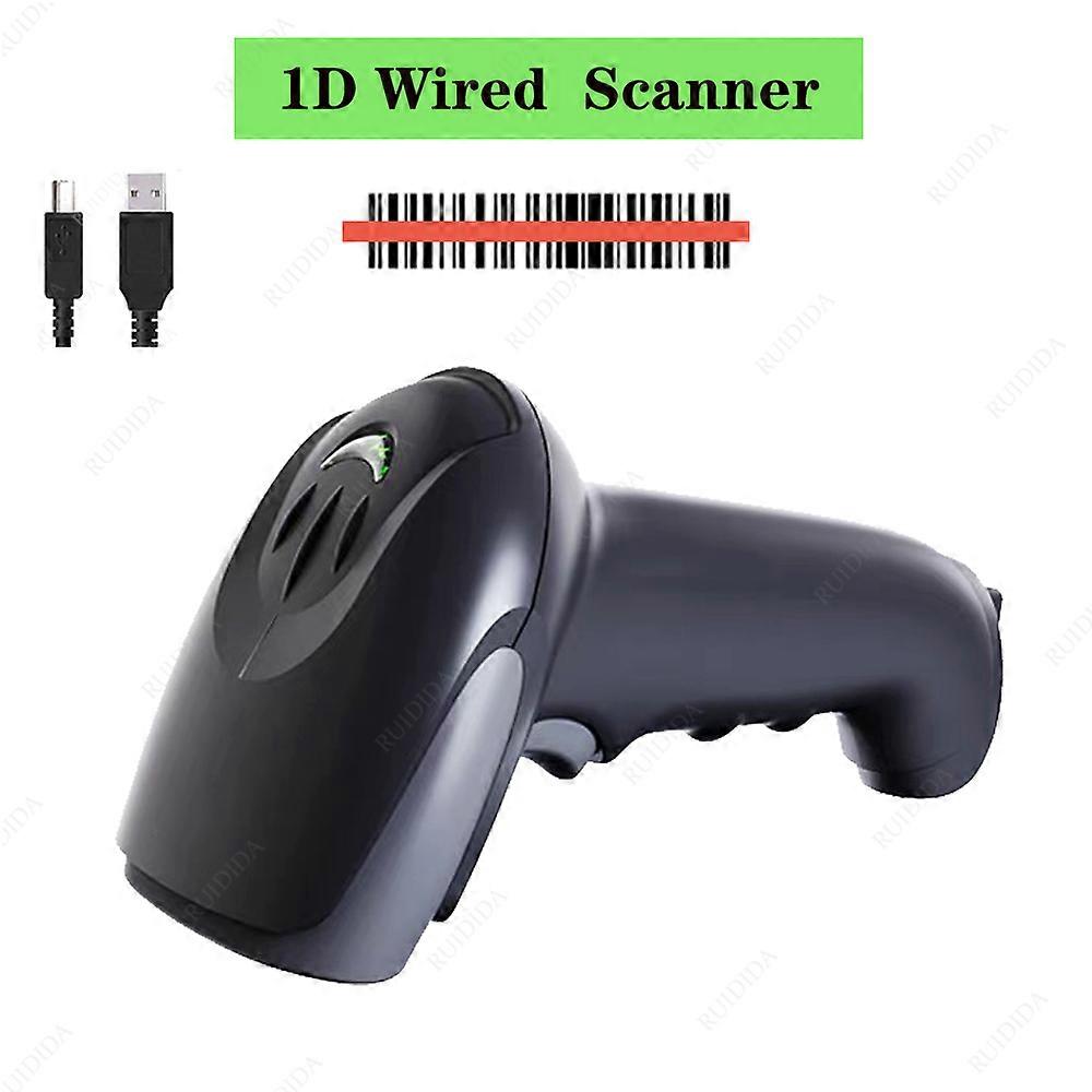 Wireless 1D qr Code Scanner CCD Wired Handheld Bar code Reader Portable leitor de cdigo de barras Special for BR bank slip code