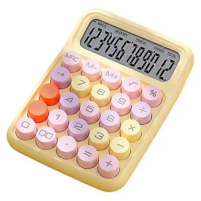 New Calculator Portable Mechanical Buttons Calculator Easy To Use For Office School Home Vintage Desktop Stationery