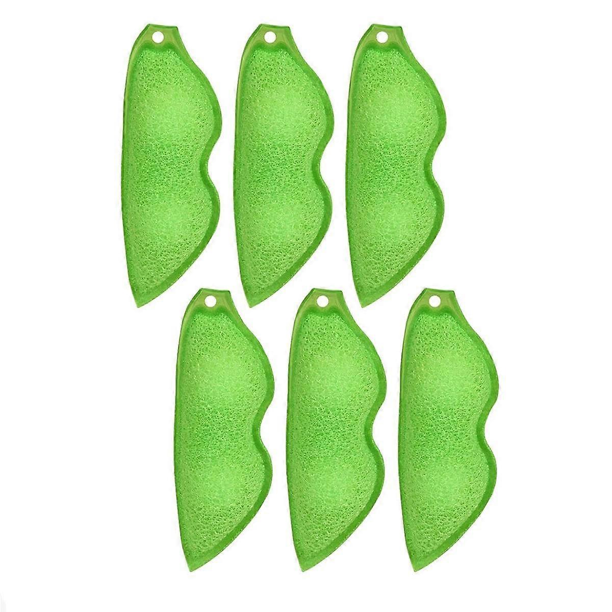 6Pcs Beans Shaped Bottle Cleaning Sponge, Beans Cleaner Reusable Bottle Cleaning Beans Sponge Inter