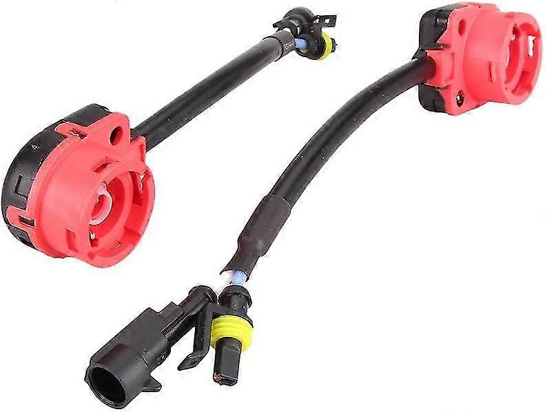 Adaptador Hid Xenon Bulb Ballast Converter Cable Holder D2adap D2r D2s 2pcs (2pcs,vermelho)