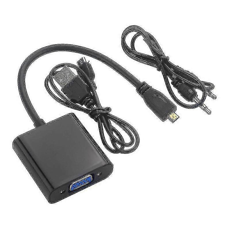 Micro-hdmi To Vga Adapter Cable With Usb Cable Compatible With Raspberry Pi 4