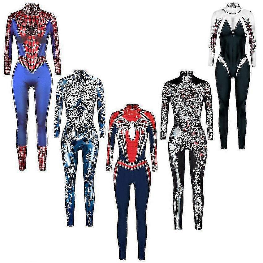 European And American Black Spider Iron Man Actor One-Piece Tights Cosplay Gwen Anime Same Style-B