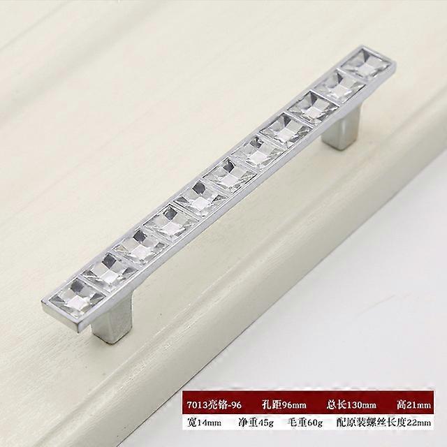 6PCS drawer knobs cabinet pulls crystal knobs and handles Crystal handle drawer shoe cabinet cabinet door diamond double hole handle