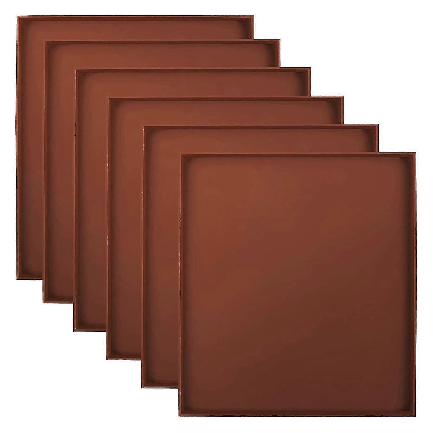 6 Pack silicon Dehydrator Sheets Non Stick Square Edge Dehydrator Tavi pentru carne legume fructe