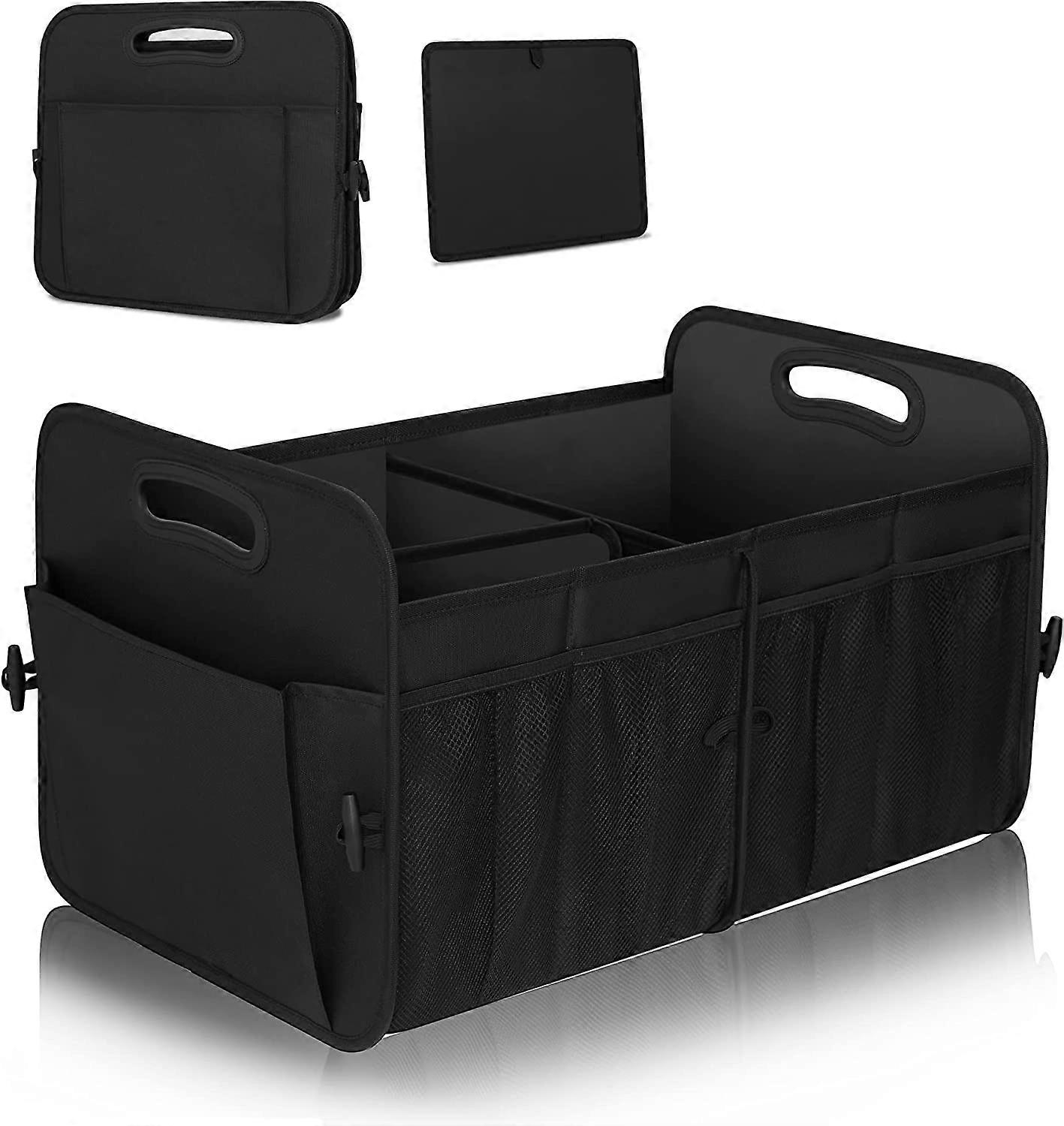Car Trunk Organizer Car Storage Organizer with 72L Large Capacity Waterproof Collapsible and 11 Pockets Trunk Organizer for Car SuvJeepSedan