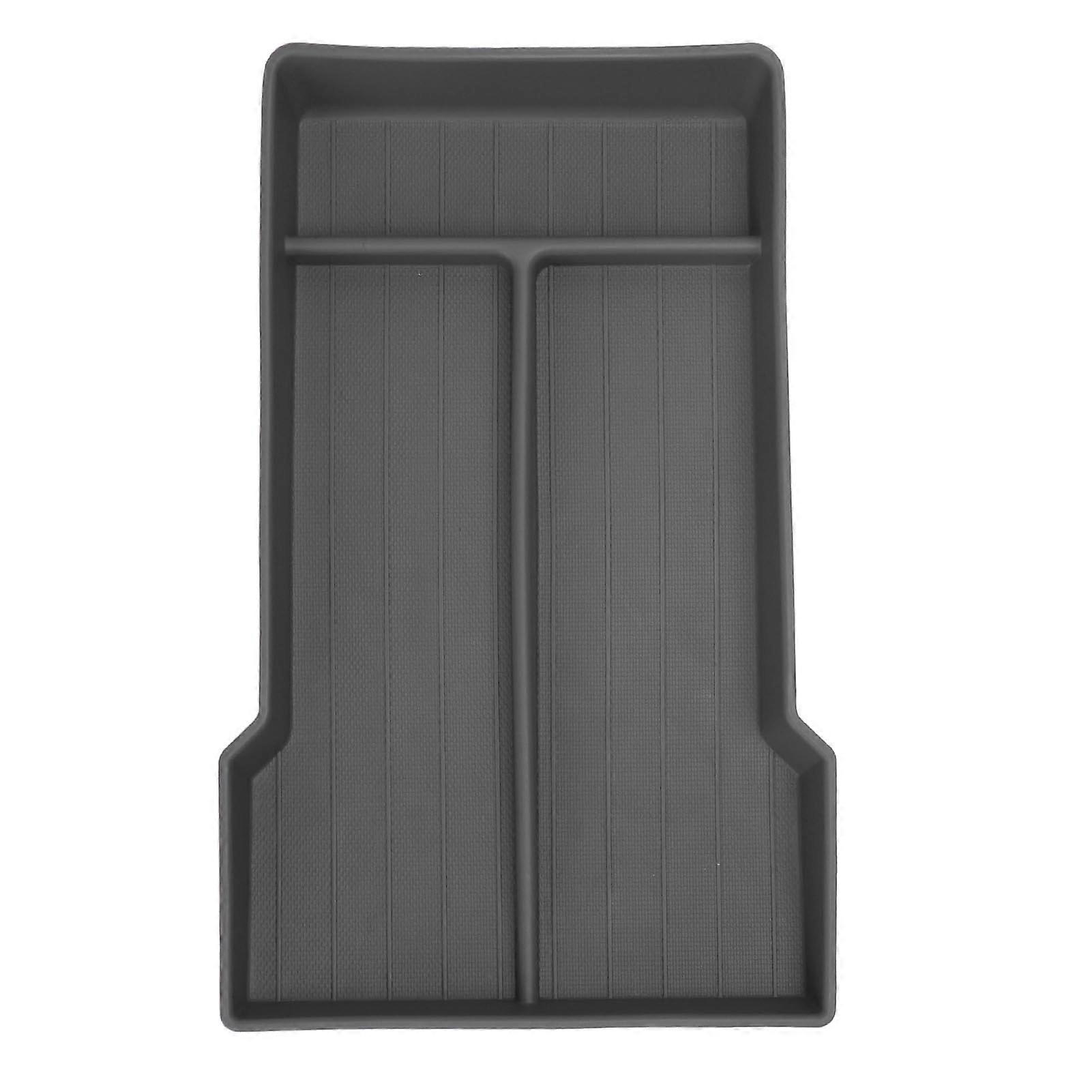 Center Console Organizer Tray Easy Storage Armrest Storage Box Bottom Tray Replacement for Tesla Model 3 Highland 2024 Grey