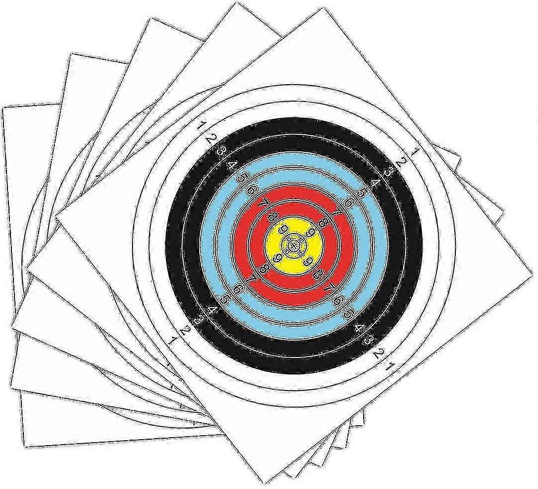 Archery Target Face, 30 Pcs Archery Shooting Paper Target Square Archery Training Paper_s