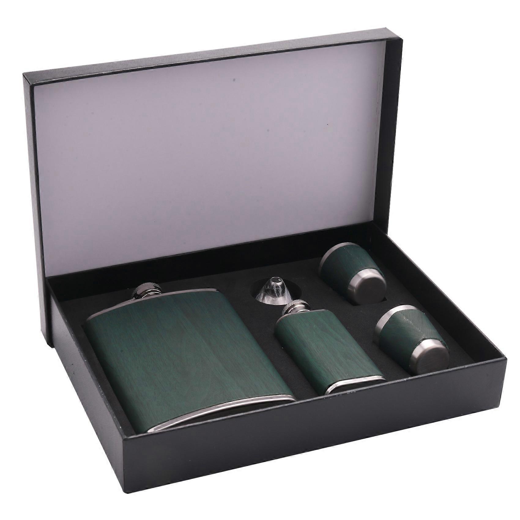 Hip Flask Set Stainless Steel Flask of Gifts for Men 260ML Bar Party Camping Barbecue Portable Pock