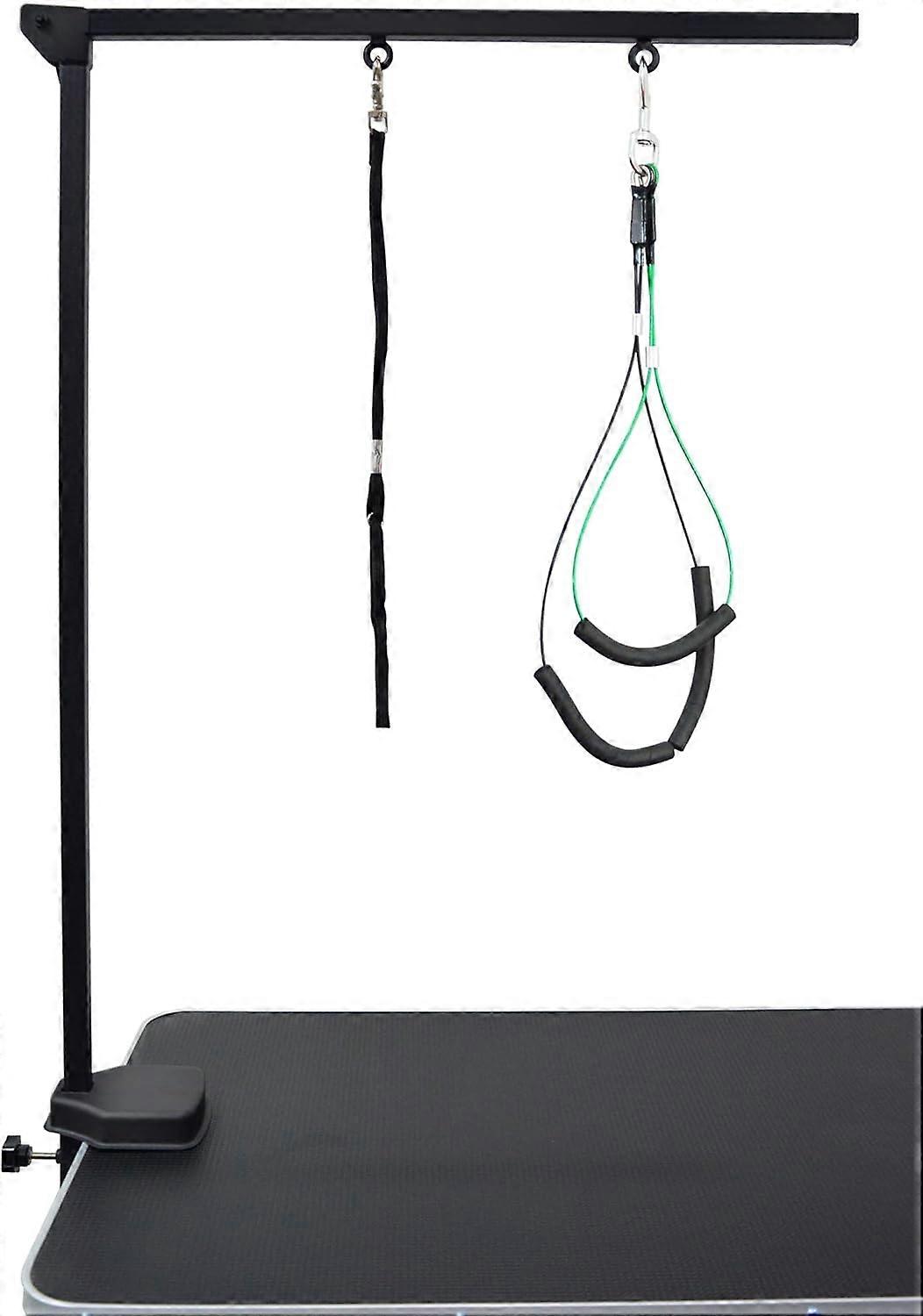 Pet Grooming Arm With Clips For Large And Small Dogs - 35" Height Adjustable And Two Free No-Sit Hump Stands