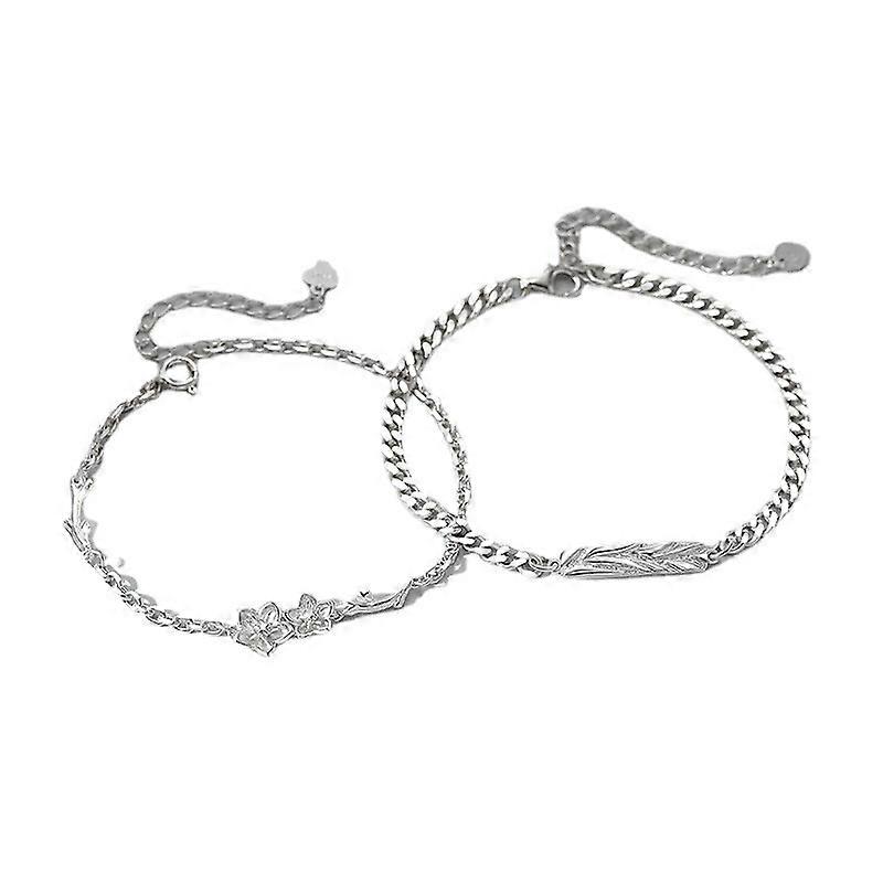 2pcs Lovers Bracelet For Couples Flower bramble Bracelets