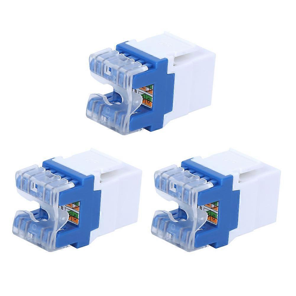 3pcs RJ45-180 Module for Keystone Jack CAT5E UTP Networks Information Connector Socket Adapter