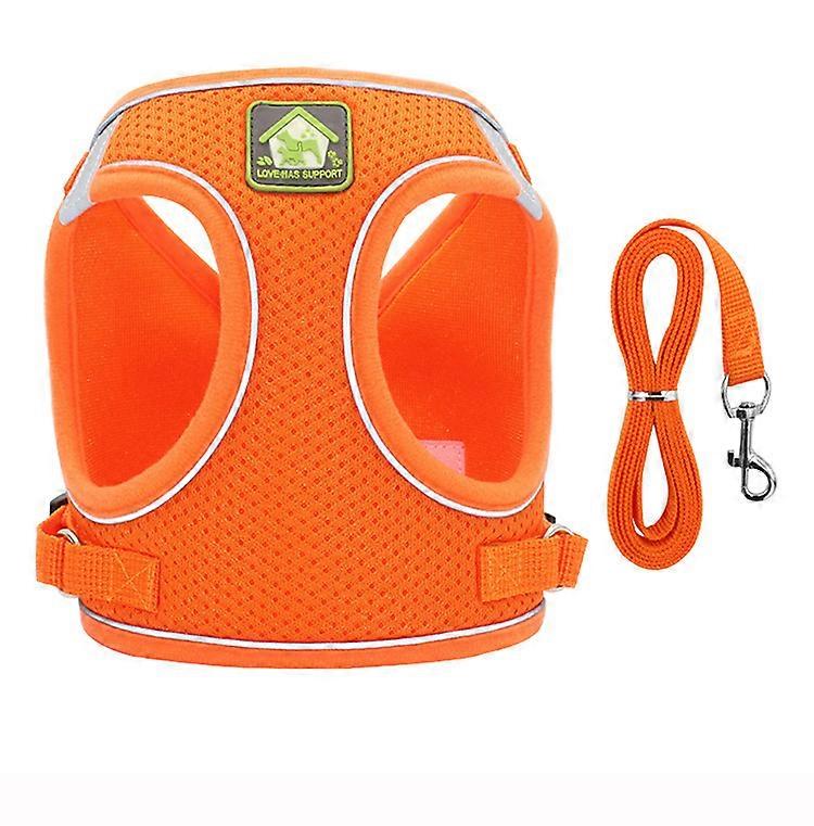 Pet Harness and Leash Adjustable Vest Harness with for Cat Dog Kitten Puppy Rabbits Multi-color optional
