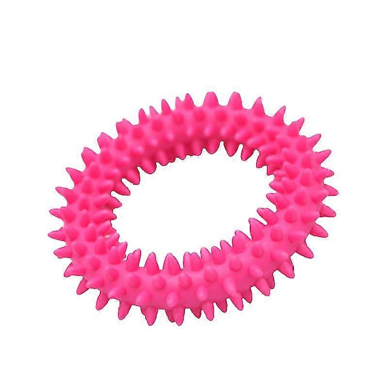 Puppy Teething Chew Toys, 360 Clean Pet Teeth and Soothe Itching Small Dog Puppy Toy Ring Rubber Dog Chew Toy 4pc (D-V2)
