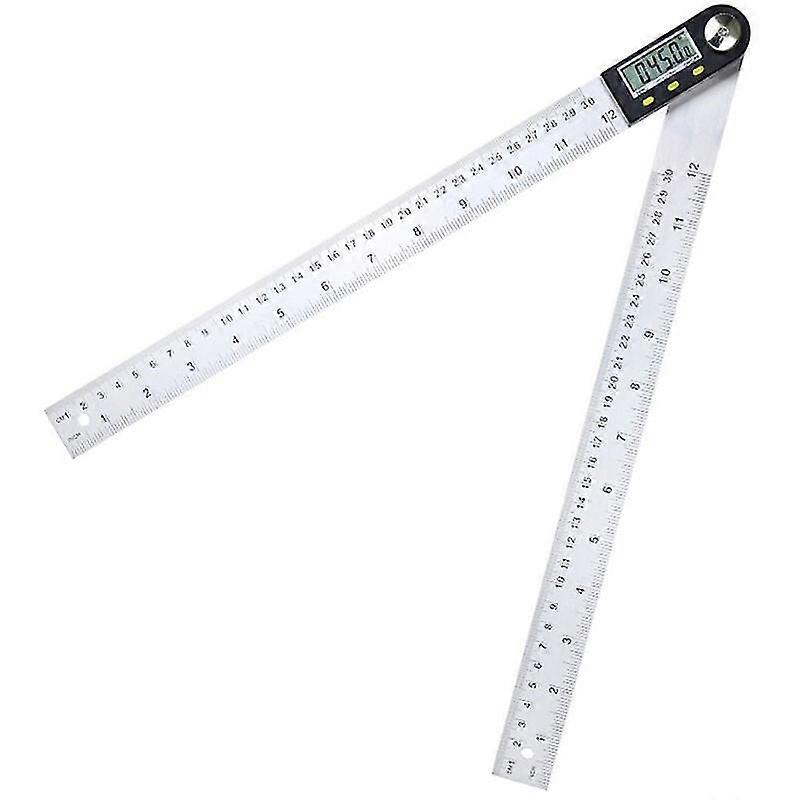 Ip54 Stainless Steel Multifunction Protractor For Woodworking Digital Display 360 Degree Angle Ruler 200mm