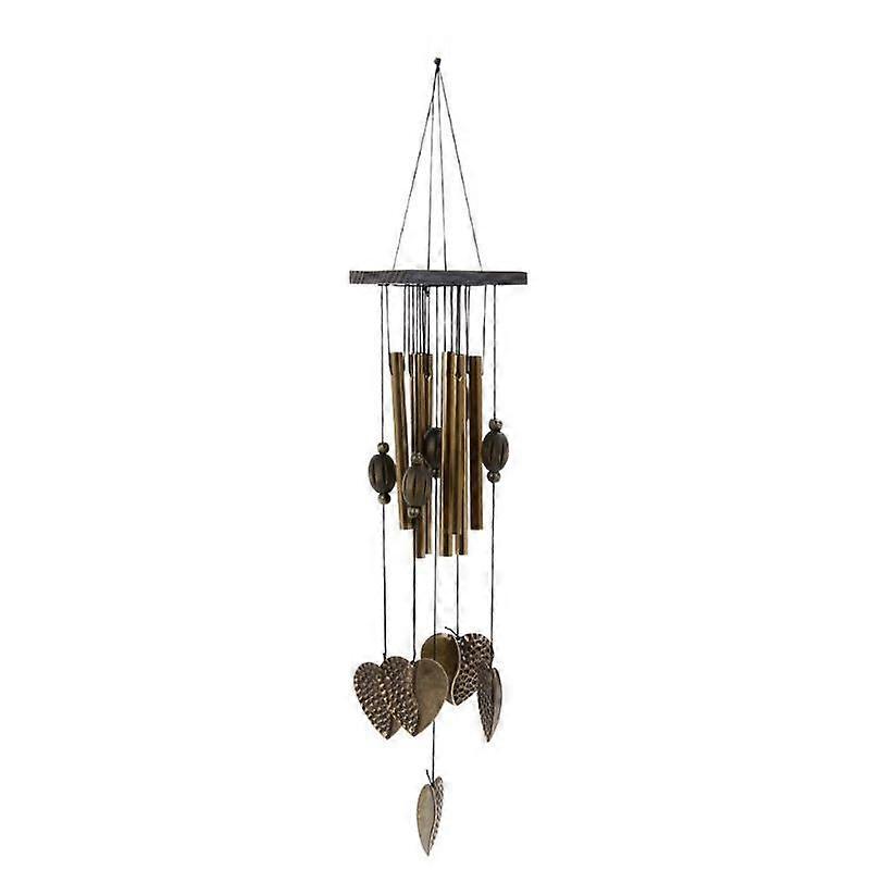 Wind Chime Metal Tubes Heart Shape
