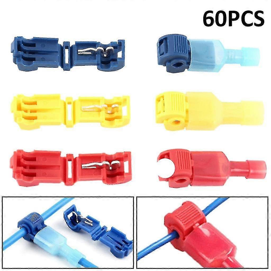 60pcs (30 Pairs) Premium T-junction Connector Quick Connector Kit: T-juncti