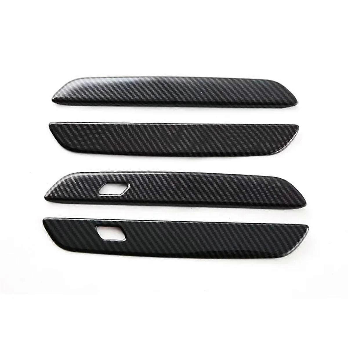5シリーズ G60 2024 車用外装ドアハンドルカバートリム装飾アクセサリー ABS カーボンファイバーパターン