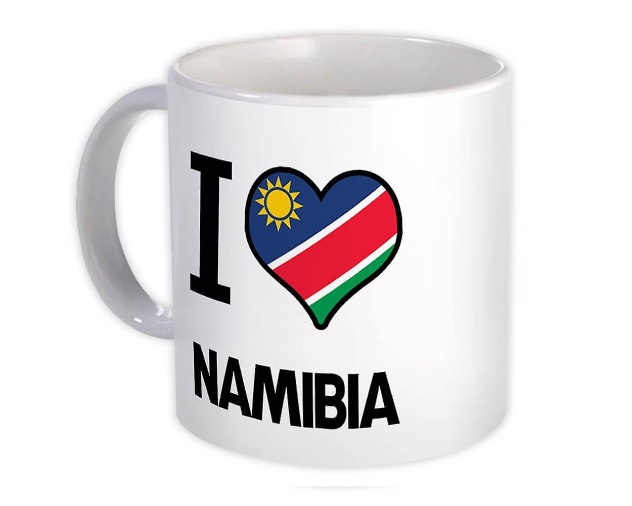 Gift Mug: I Love Namibia Flag
