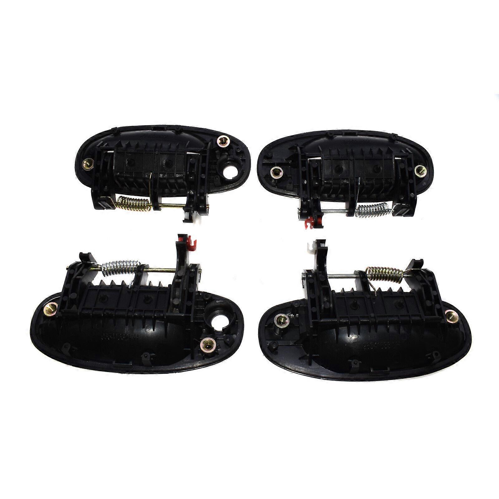 Outer Door Handles Set 4pcs Front Rear Left Right Black For Chevrolet Aveo5 Aveo