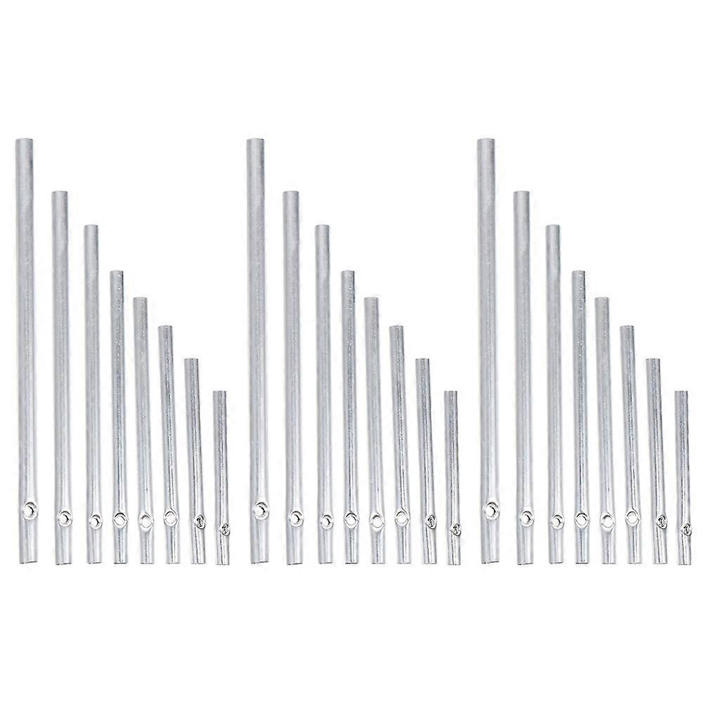 24PCS Different Length Wind Chime Tubes DIY Aluminium Tone Empty Tubes Pipe