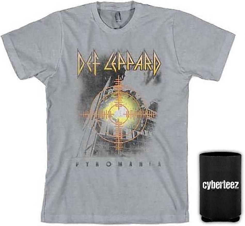Def Leppard Target Pyromania Erkek Gri T-Shirt
