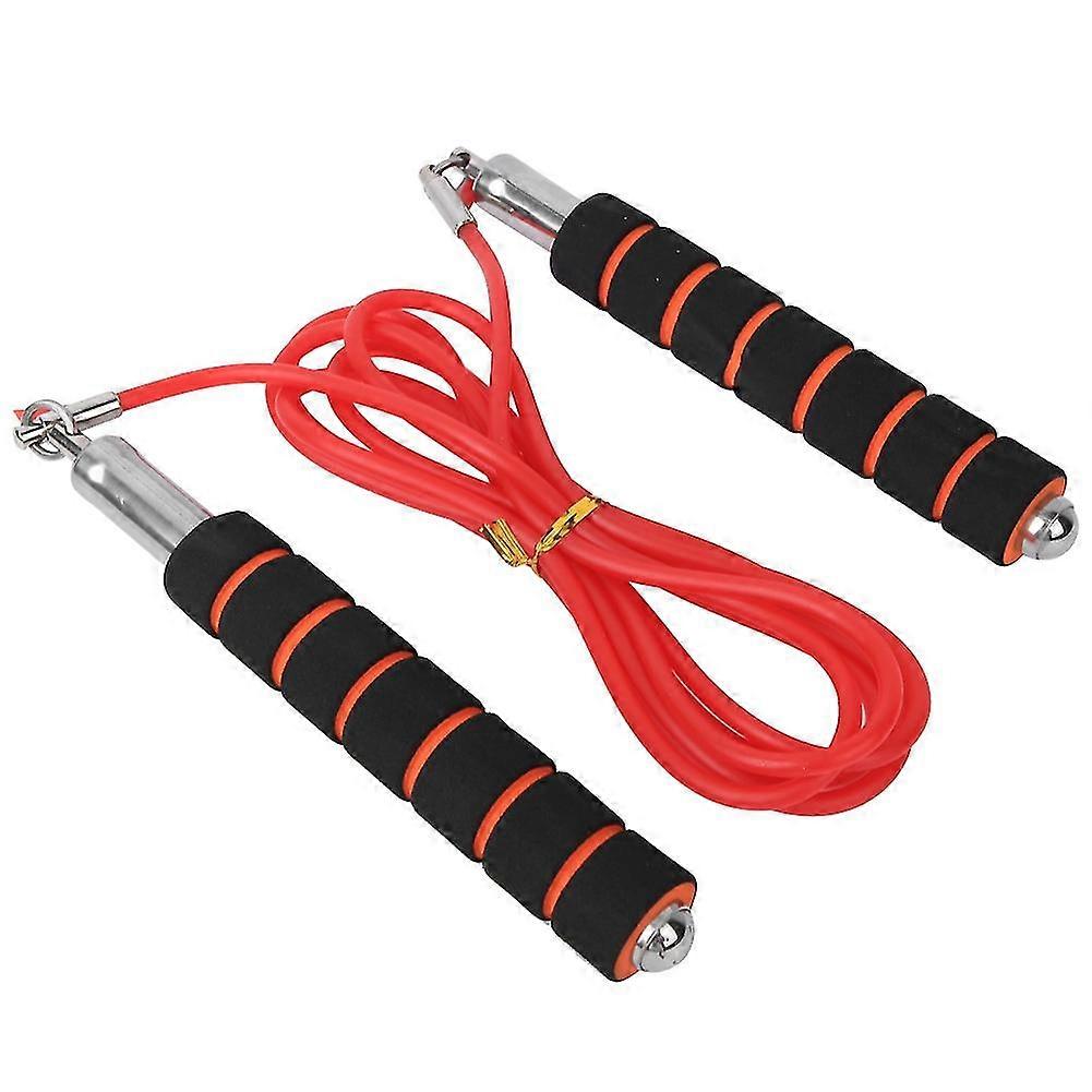 Adjustable Speed Jump Rope for Competitive Indoor Fitness Racing - Red