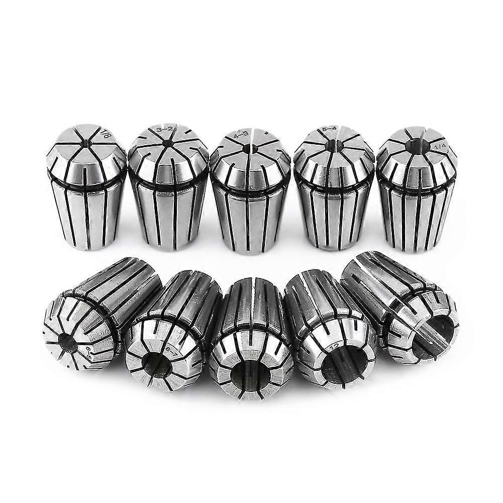 ER20 Collet Set - 10pcs High Precision Spring Steel for CNC Milling Lathe Tool