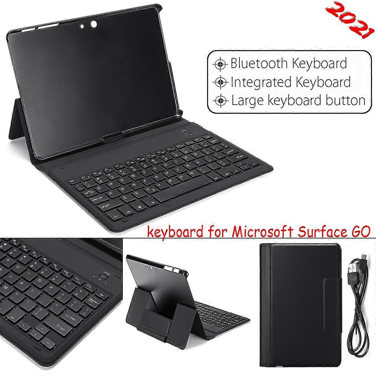 2 In 1For Microsoft Surface Go 10.1'' Protect Cover Pu Leather Case + Bluetooth Keyboard