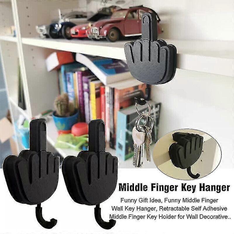 Middle Finger Key Hangerfunny Gift Idea Hot Funny Middle Finger Wall Key Hanger