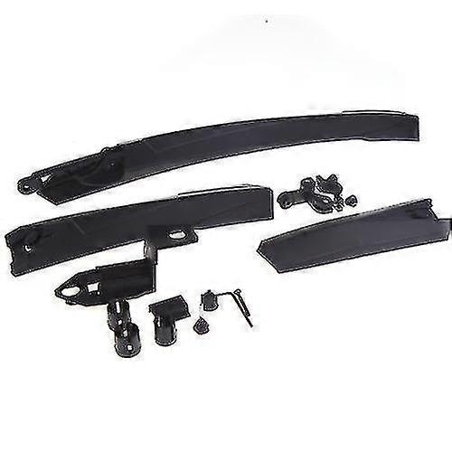 Mountain Bike Bicycle Front Rear Mudguard Set Kit Black Universal