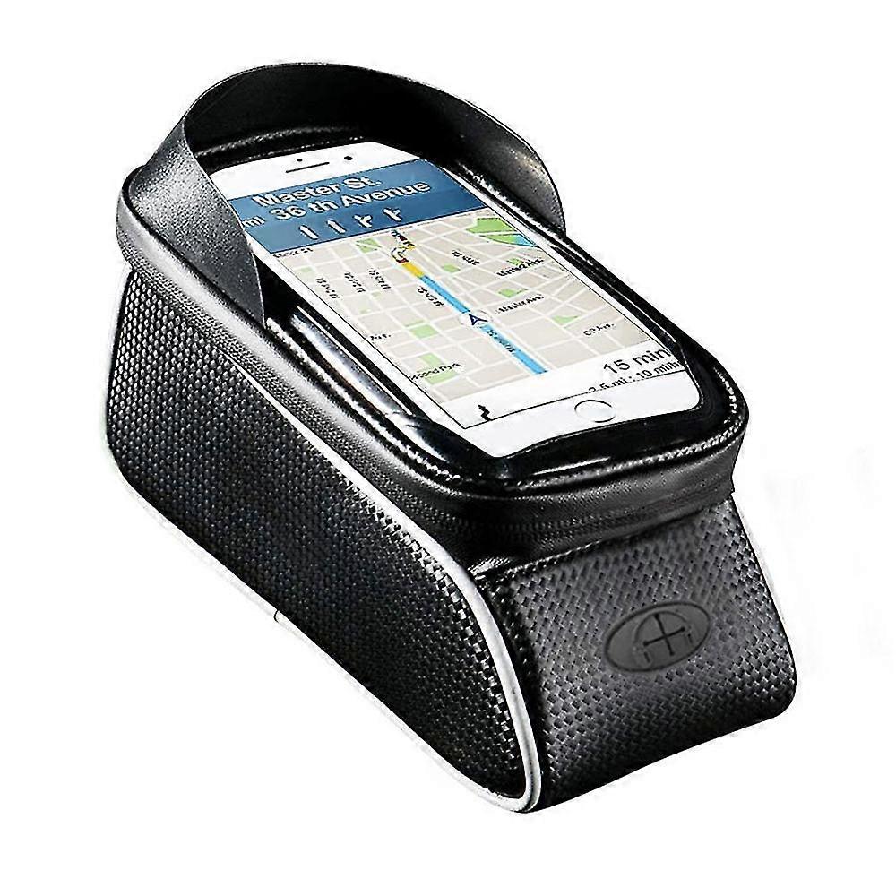 Reflective Bicycle Bag - Front Beam Bag With Touch Screen Mobile Phone Pocket And Splash Protection