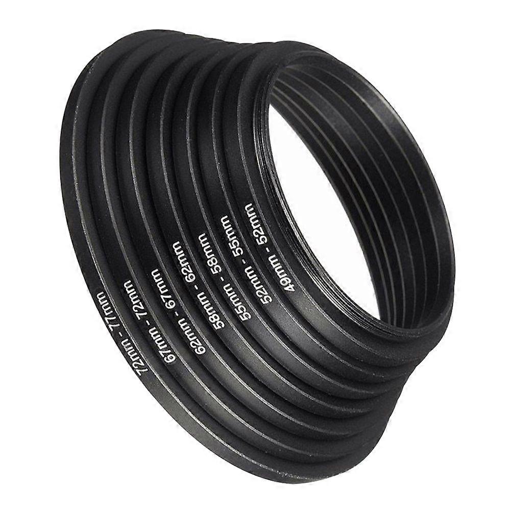 7pcs Camera Ring Adapter DSLR Mini Step Up Professional Accessories High Hardness Aluminum Alloy 49 77mm Universal Lens Filter