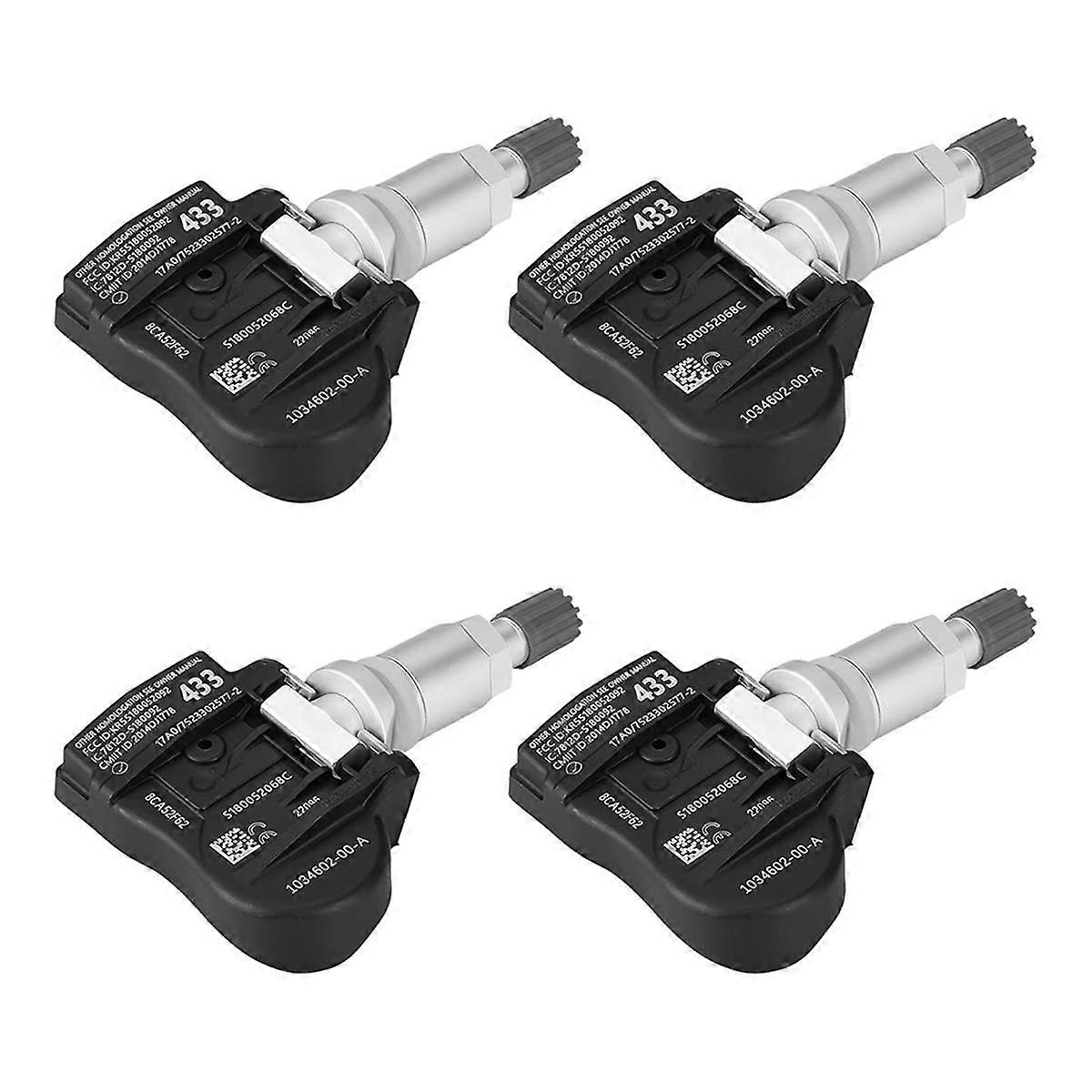 4 szt. Czujnik ciśnienia w oponach TPMS do samochodu 107481200B do 3 2018-2020 S 2014 X 2016 Monitor ciśnienia w oponach