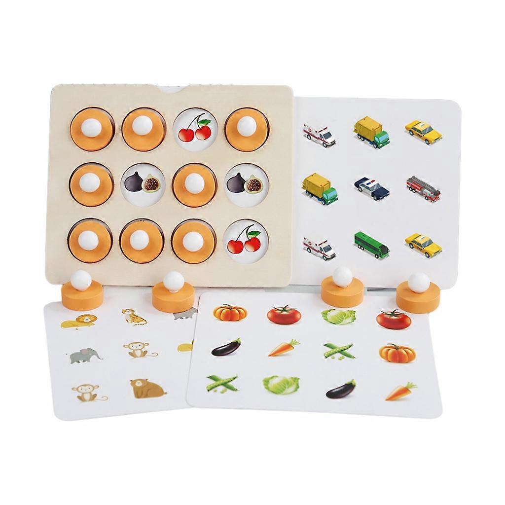 Fun & Educational Memory Matchs Toy Learn about Animals & Fruits while Playing