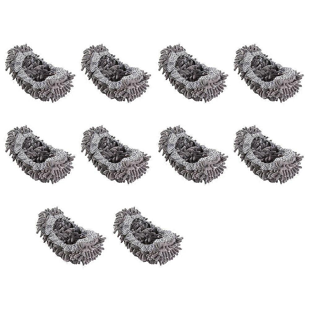 10pc Multifunction Floor Dust Cleaning Slippers Shoes Cleaning,J