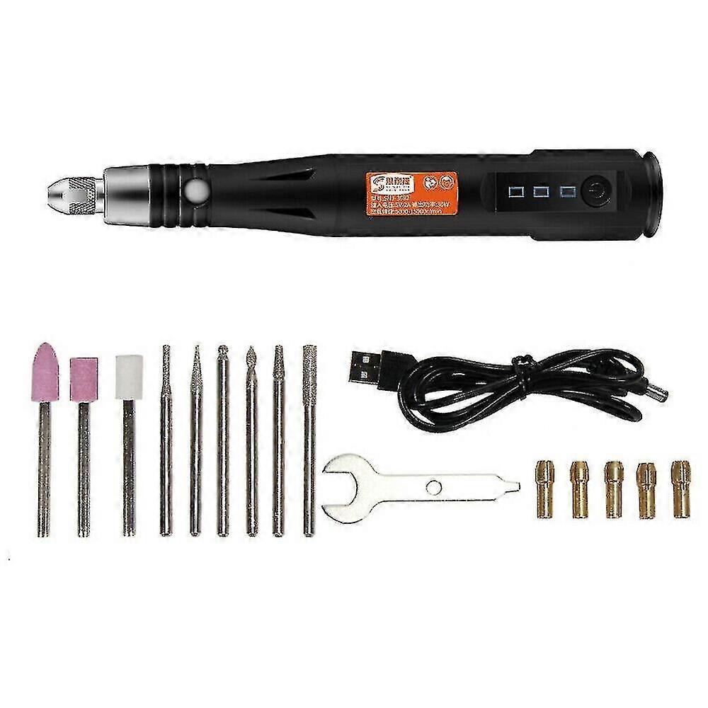 Electric Mini Grinder Rotary Tool Usb Eng Pen Bits