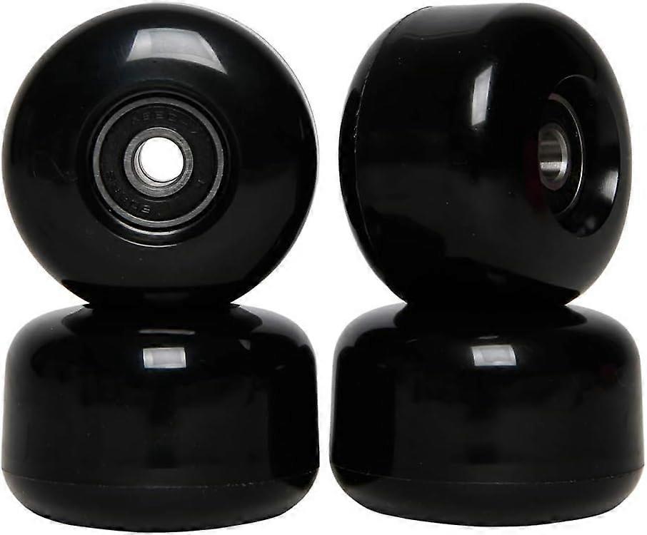 Σετ Τροχών και Ρουλεμάν Skateboard 54mm (σετ των 4), Μαύρο
