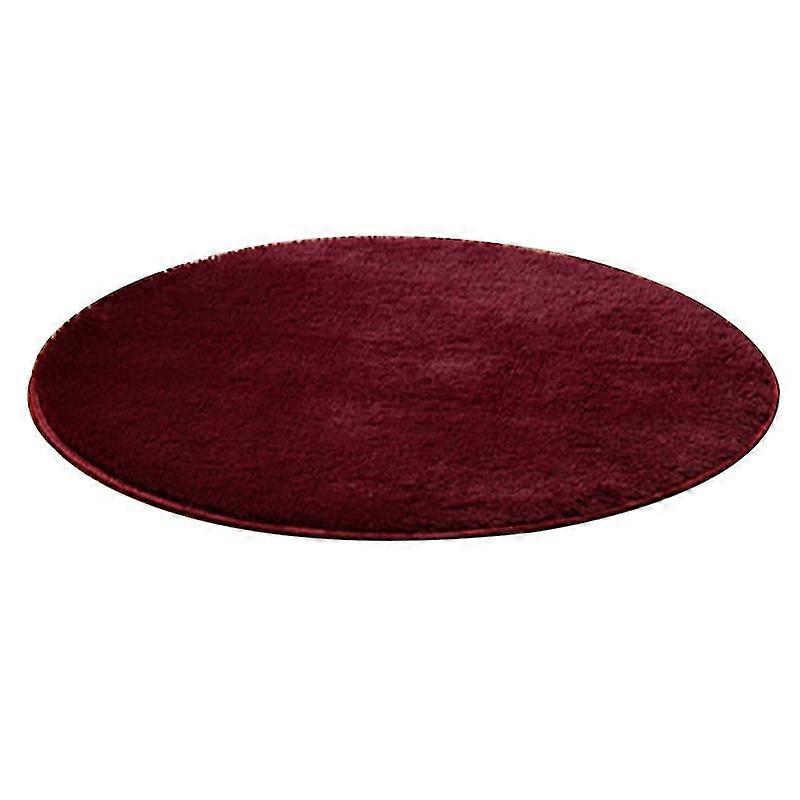 120cm Round Fluffy Soft Rug Anti-Slip Floor Mat Carpet Cushion Bedroom Decor