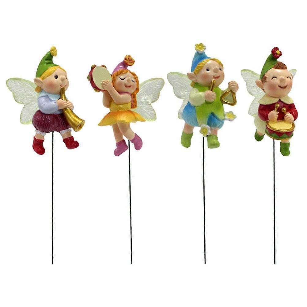 4 قطع حديقة حصة تزين الإبداعية قزم على شكل العشب حصة في الهواء الطلق ساحة اختيار ديكور