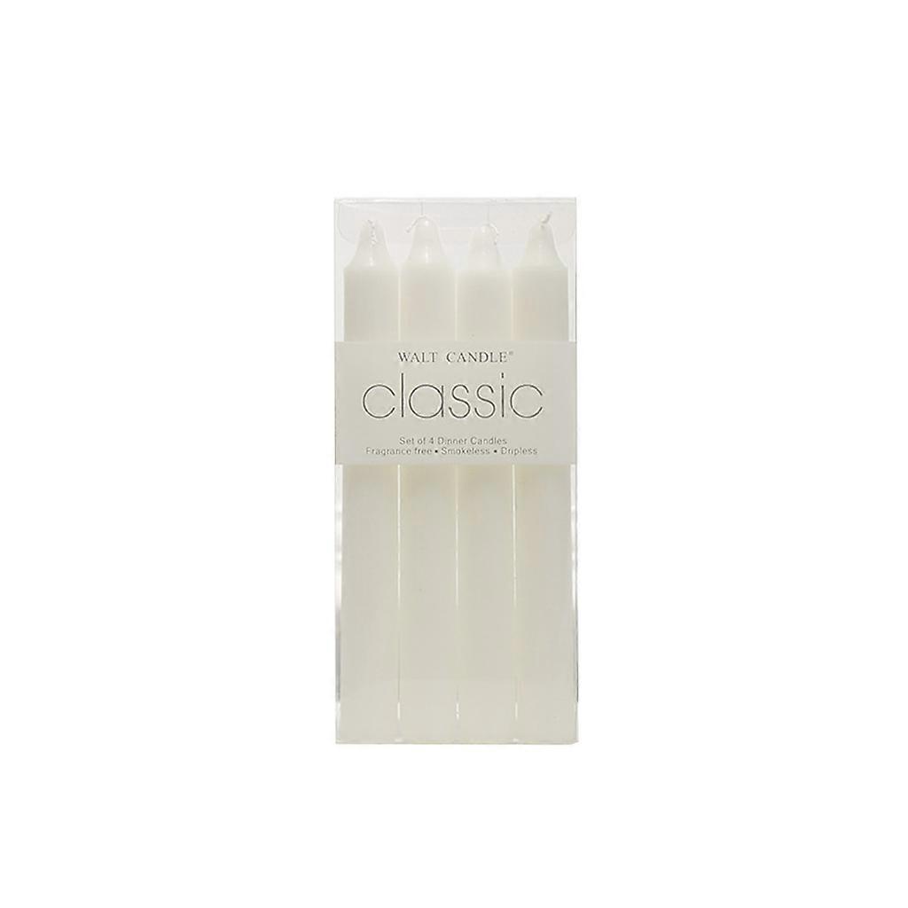 4 Pcs/Set Taper-Spiral Twisted Smokeless Dinner Table Long Candles Wax