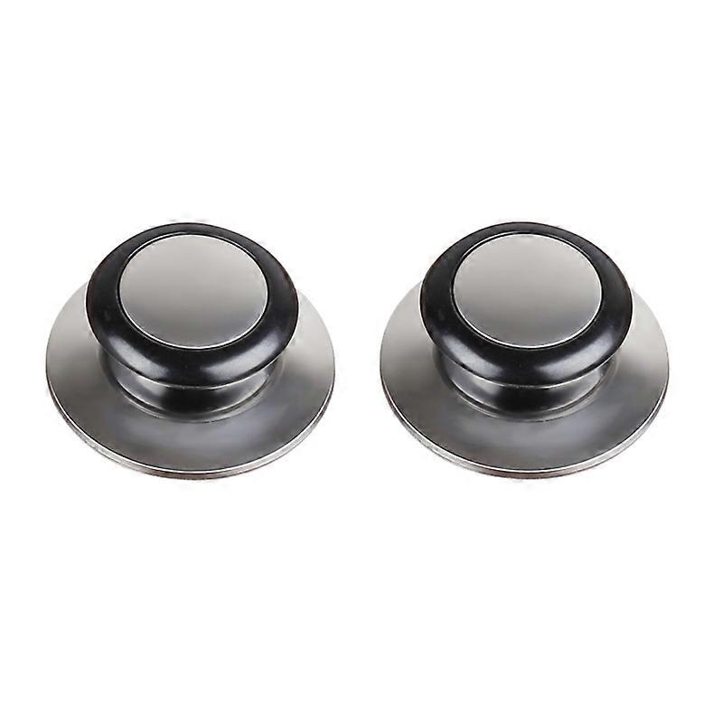 2pcs Stainless Steel Lid Handle Plastic Top Bead