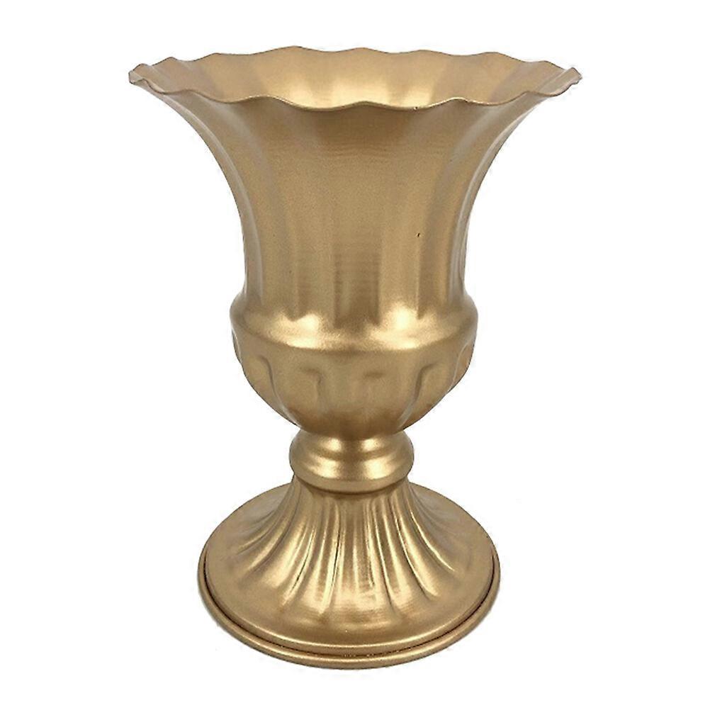 Μεταλλικό ρουστίκ βάζο ρετρό μεταλλικό βάζο vintage δοχείο ρύθμισης λουλουδιών βάζων για τον πίνακα